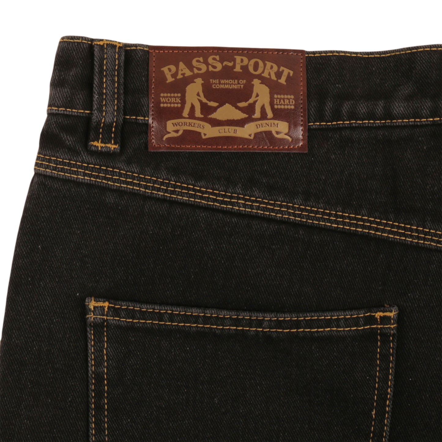 PASSPORT Workers Club Jean - Washed Black