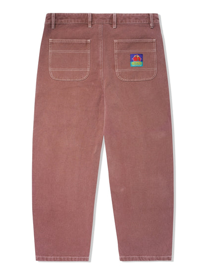 BUTTER GOODS Washed Canvas Double Knee Pants - Brick