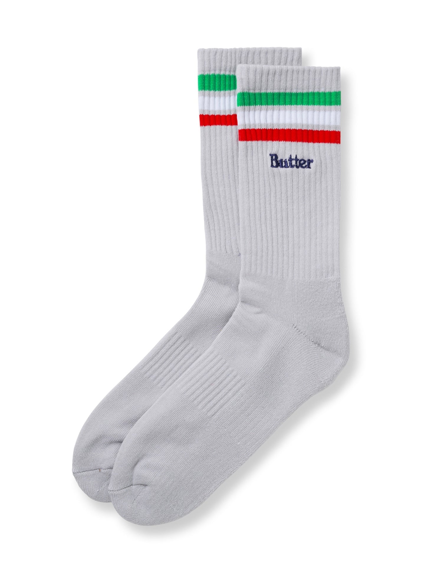 BUTTER GOODS Stripe Socks - Grey