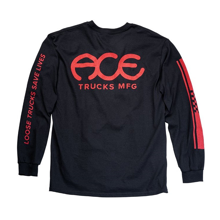 เสื้อยืด ACE Retro Jersey L/S - สีดำ