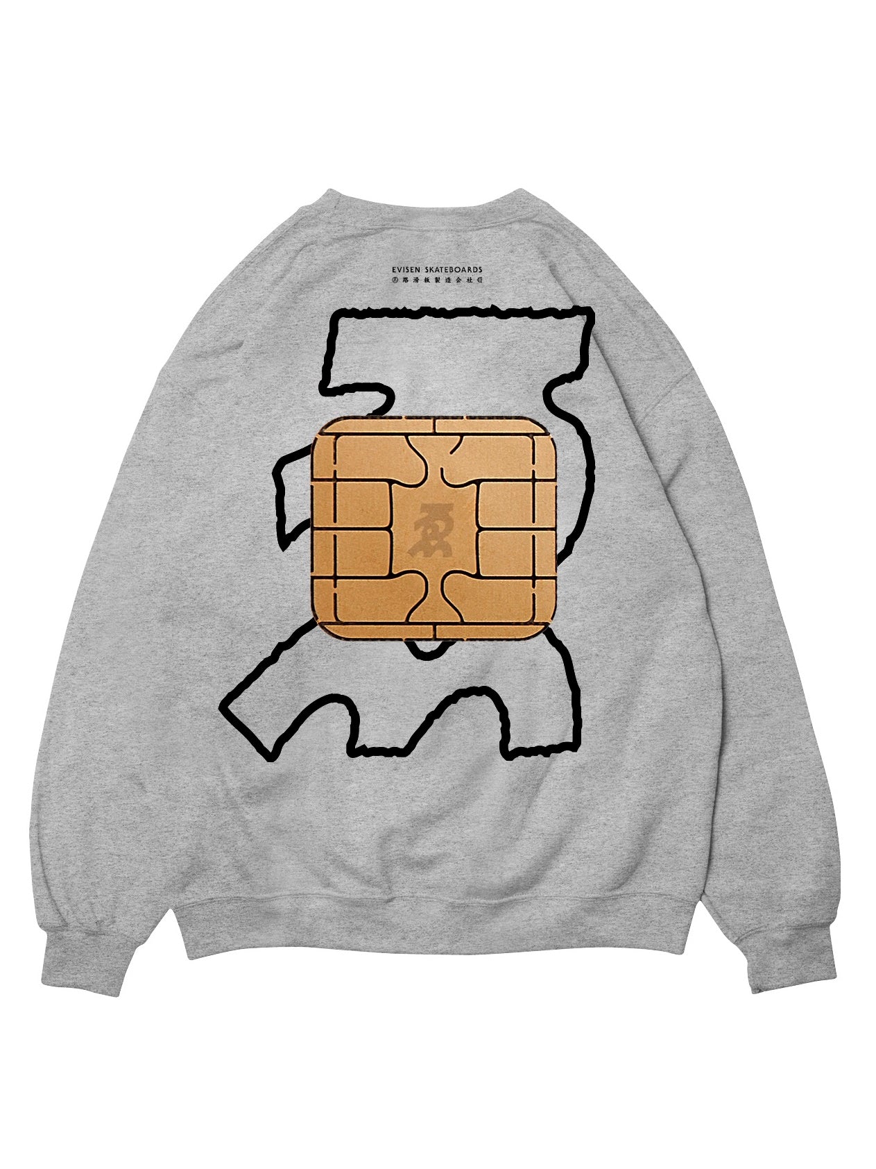 EVISEN WYE Chip Crew Neck Sweater - Grey
