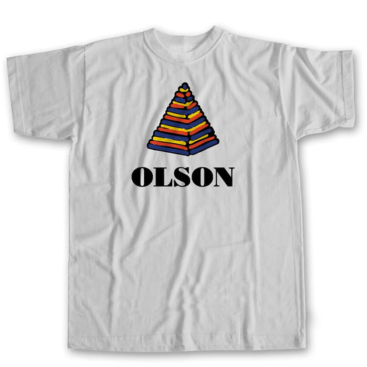 เสื้อยืดแขนสั้น Olson Pyramid - สีขาว 