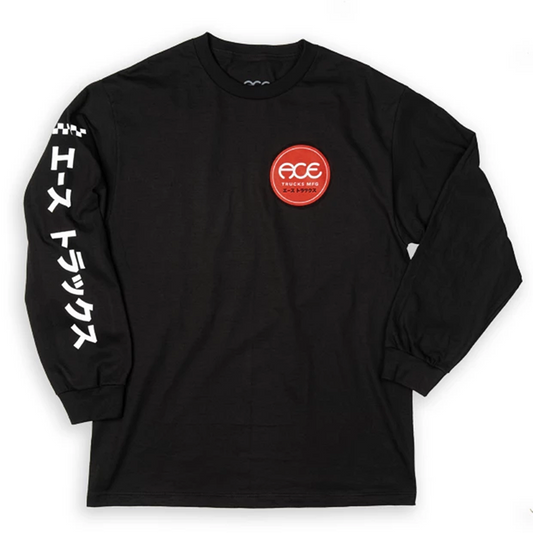 เสื้อยืด ACE Katakana L/S - สีดำ