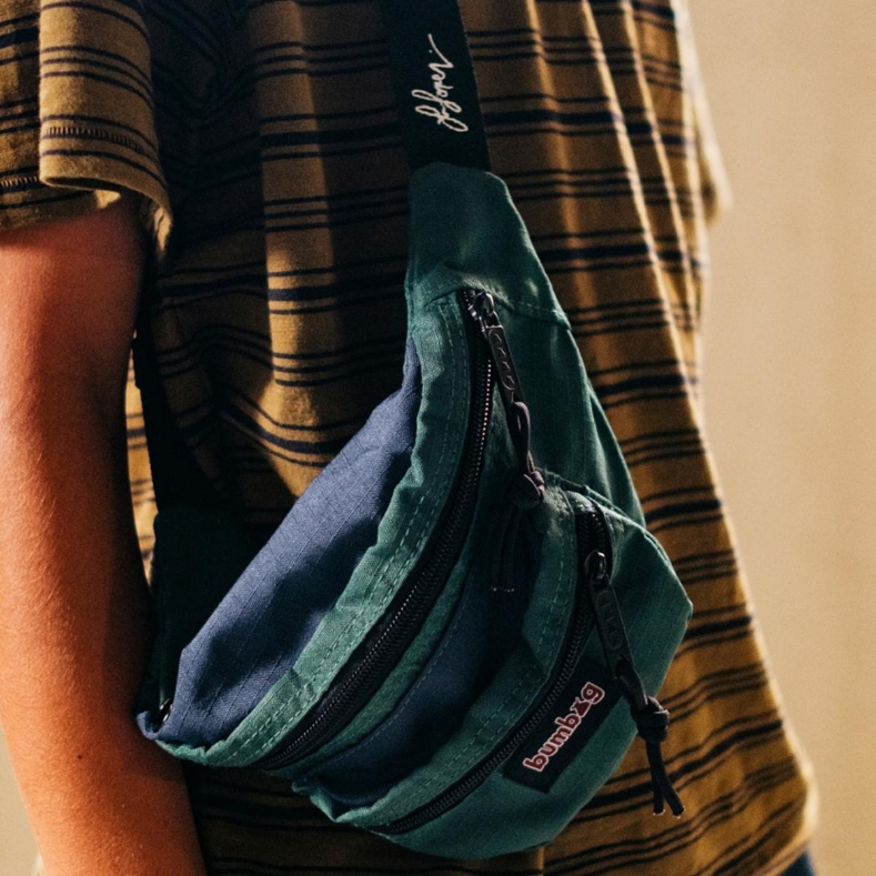 Bumbag Co Louie Lopez Hybrid Basic Hip Pack - Forest Green/Navy - Retro  Rollers Inc.