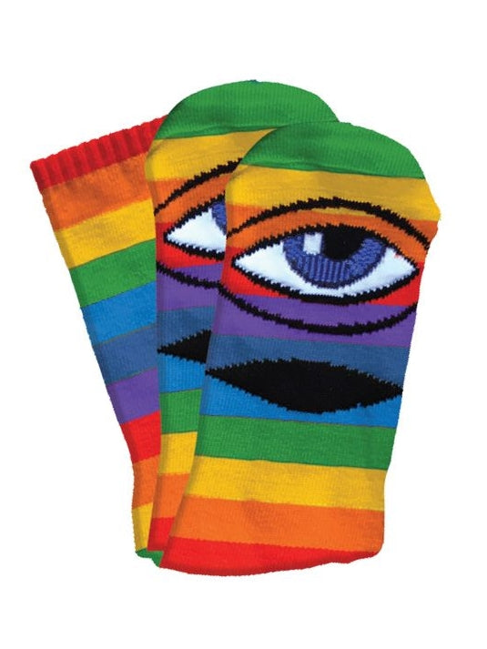 TOY MACHINE Sect Eye Rainbow Socks