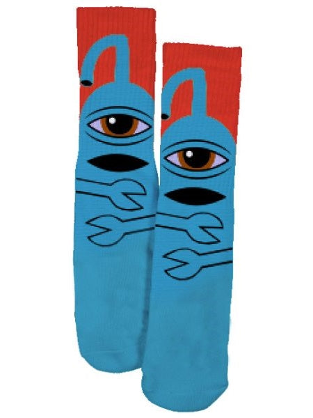 TOY MACHINE Hug Socks - Blue / Red