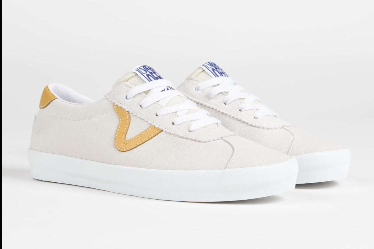 VANS Skate Sport Shoes - Athletic White/Gold